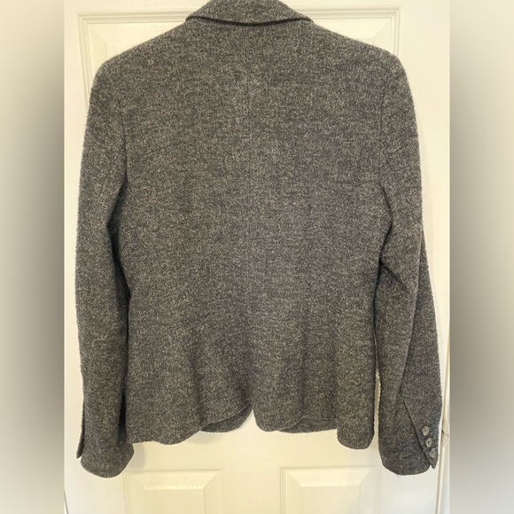 Vince Wool Gray Blazer Suit Jacket Top (Size 10) - Picture 5 of 9